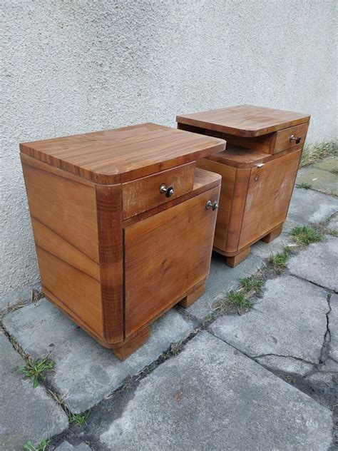 Nakastlik szafka nocna art deco prl drewno lata 60 Zabierzów OLX pl