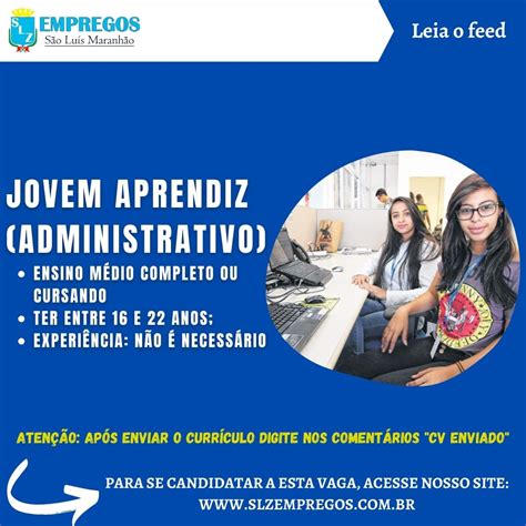 Jovem Aprendiz Administrativo Slz Empregos