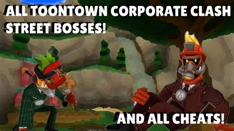 All Toontown Street Bosses And Cheats Toontown Corporate Clash Street