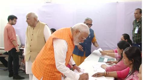 Lok Sabha Election 2024 Phase 3 Pm Modi Casts His Vote In Ahmedabad