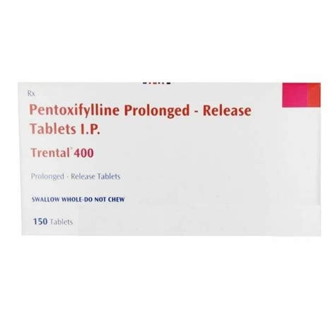 Pentoxifylline Tablet At Best Price In India