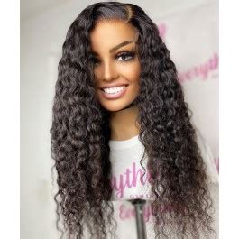 Silk Top Full Lace Human Hair Wigs Deep Curly Wave Silk Base Wigs