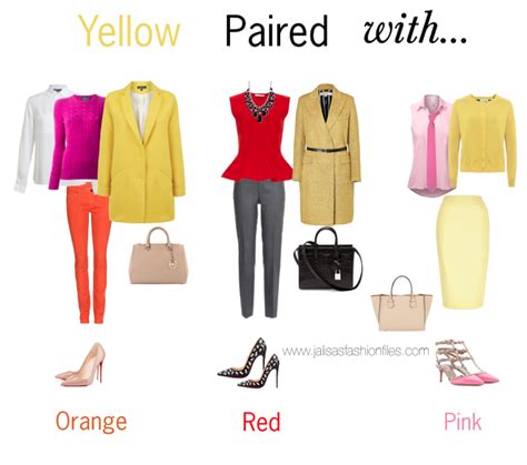 The Style Contour Blog - The Color Pairing Series: YELLOW | Womens ...