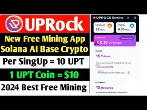 Uprock Mining App Best Free Mining App Upt Coin Free