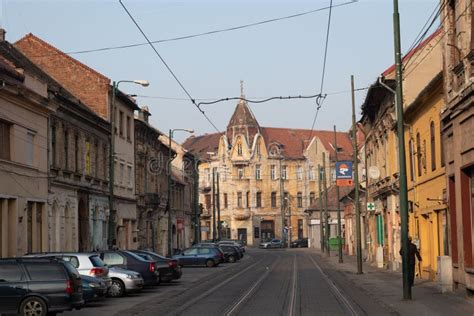 Old Historical Buildings On Traian Square In Timisoara Editorial Image