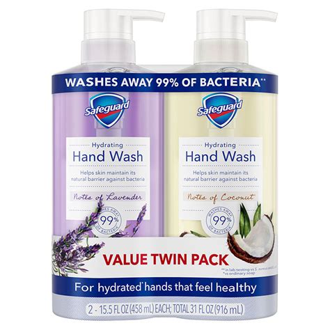 Safeguard Liquid Hand Wash Lavender & Coconut Value Twin Pack | Safeguard