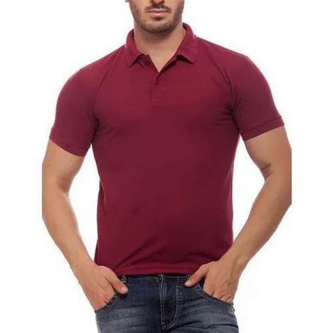 Plain Cotton Men Half Sleeve Corporate T Shirts Polo Neck At Rs 240 In Tiruppur