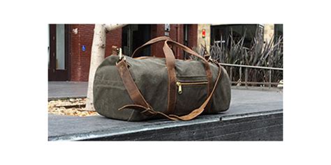 Gustin Waxed Canvas Duffel Carryology