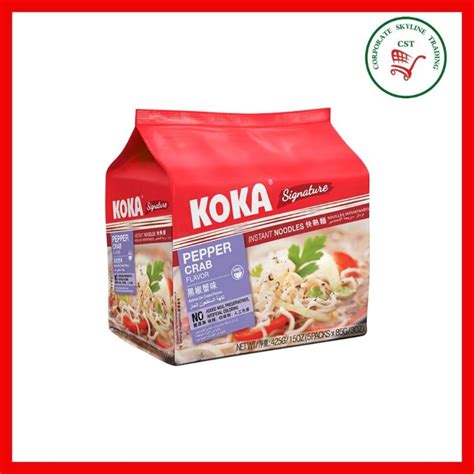 Koka Signature Pepper Crab Flavor Instant Noodles 85g X 5 Packets