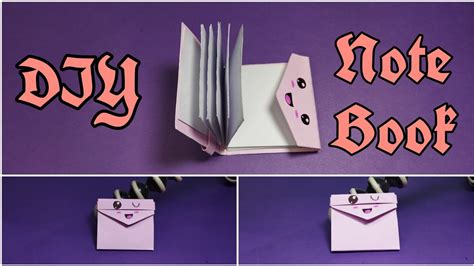 Diy Mini Notebooks One Sheet Of Paper Diy Back To School Origami Craft Origami Craft With