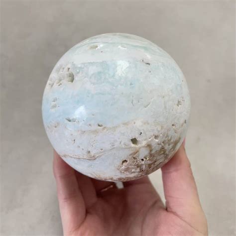 Caribbean Calcite Sphere 76mm Incensen