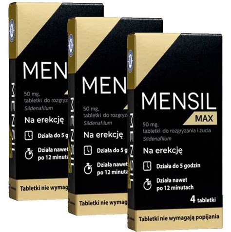 MENSIL MAX 50 mg 4 tabletki Dolegliwości leki bez recepty BEZ