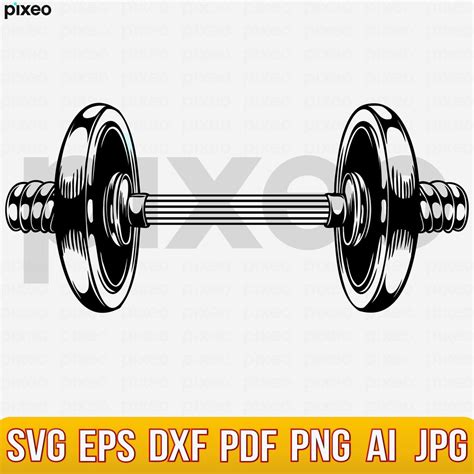 Dumbbell Svg Barbell Svg Weight Hand Dumbbell Svg Hantel Svg