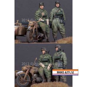 Alpine Miniatures German Motorcyclist Set Modelbouw