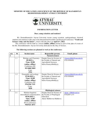 Fillable Online Ministry Of Education And Science Of The Fax Email