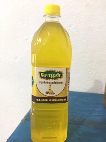 Lowers Cholesterol Cold Pressed Groundnut Oil Chekku Kadalai Ennai