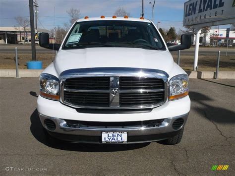 2006 Bright White Dodge Ram 3500 Slt Mega Cab 4x4 Dually 25631892