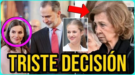 Tr Gica Salida De La Reina Sof A Apartada Por Felipe Vi Y Letizia Tras