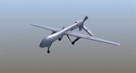 MQ 1 Predator Drone 3D Model 99 Max X Wrl Obj Lwo Dwg Dae