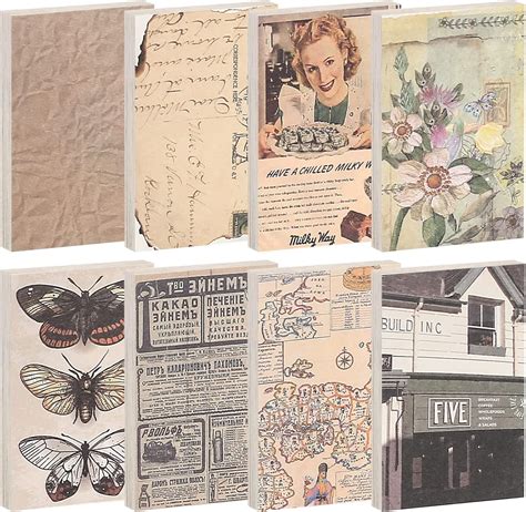 Wugongshan Pcs Vintage Scrapbooking Supplies Aesthetic