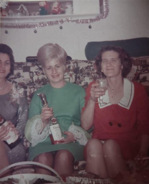 My Grandmother Right Celebrating The Holidays With Her Sister In Laws In The 60s R Oldphotos