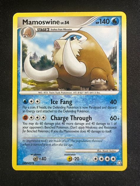 Pokemon Tcg Mamoswine Legends Awakened Non Holo Rare Lp Ebay