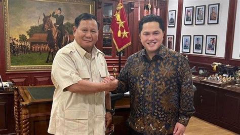 Erick Thohir Dinilai Mampu Lengkapi Kekuatan Prabowo Untuk Pilpres 2024