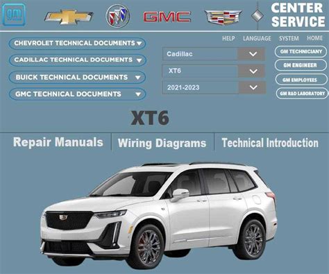 2020 2023 Cadillac Xt6 Xt5 Xt4 Workshop Service Repair Manual Wiring Diagram Automotive