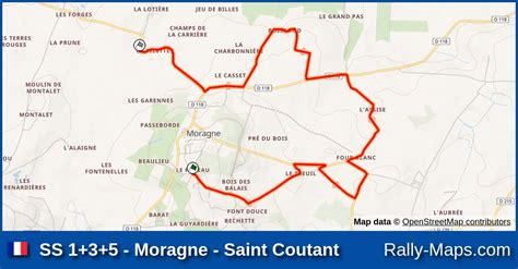 Ss Moragne Saint Coutant Stage Map Rallye R Gional Val De