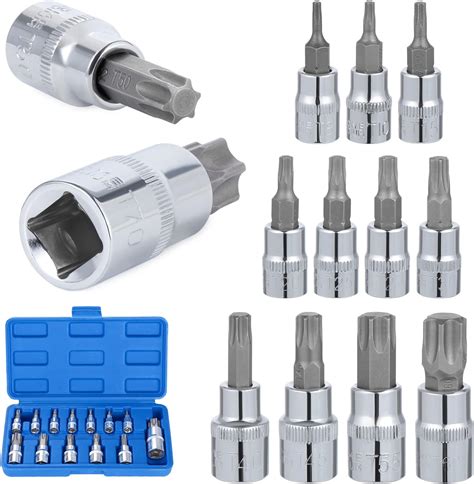 Cclife 14tlg Torx Nuss Set E Profil Stecknüsse Steckschlüssel Satz