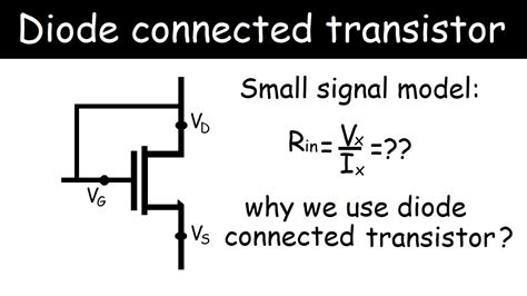 Diode Connected Transistor Youtube