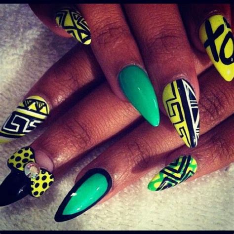 African Print Inspired 3d Nail Art I Just Like The Bow Get Nails I