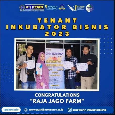 Tenant Inkubatot Bisnis Pusat Karir Dan Inkubator Bisnis