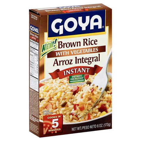 Goya Brown Rice With Vegetables Shop Rice And Grains At H E B