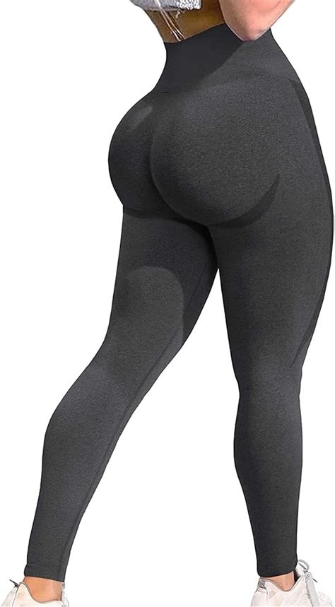 Locaro Seamless Scrunch Booty Workout Anti Cellulite Leggings For Women