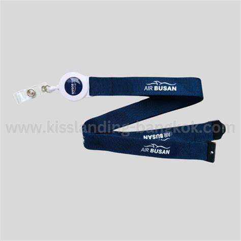 Air Busan Lanyard Crew Badge Holder Kisslanding Aeroshop Bangkok Thailand