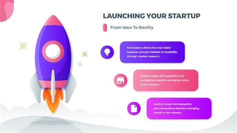 Premium Vector Launching Startup Step Infographic