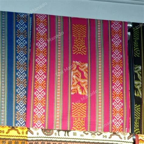 Jual Kain Batik Manado Motif Tari Maengket Kota Manado Tou Manado