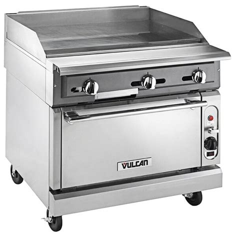 Vulcan Vgm36s Nat V Series Natural Gas 36 Heavy Duty Manual Range With Griddle Top And Standard