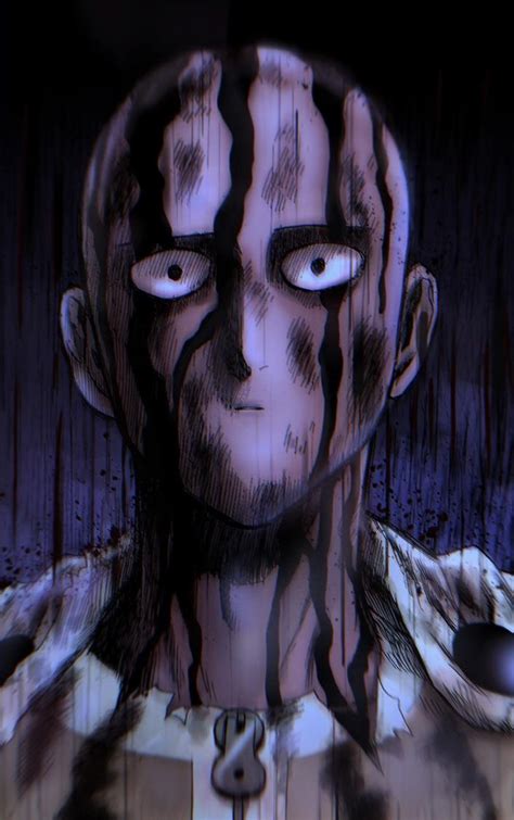 Saitama’s terrifying face from manga chapter 166 (colouring) : OnePunchMan