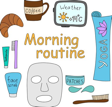 Daily Routine Clipart