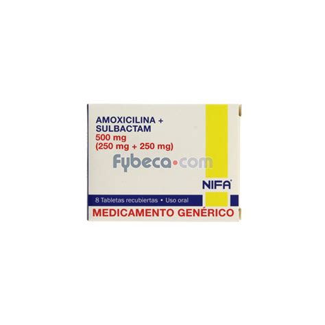 Amoxicilina Sulbactam Nifa Mg Unidad Fybeca