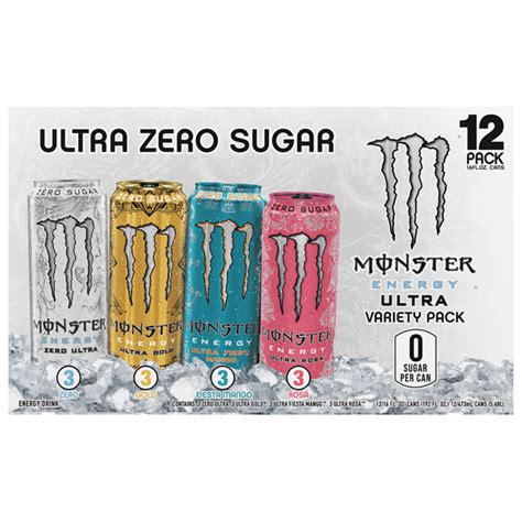 Save On Monster Ultra Zero Sugar Variety Pack Energy Drink 12 Pk