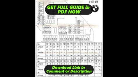 Diagram Bmw F10 Fuse Diagram Youtube