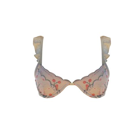 Sirena In Scallop Lace Bikini Top Ivy Swimwear Wolf Badger