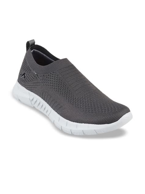 Buy Metro Men Grey Woven Design Slip On Sneakers Casual Shoes For Men 18584234 Myntra