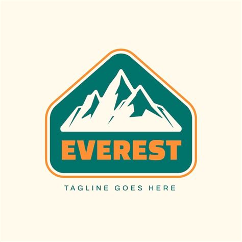 Free Vector | Hand drawn everest logo design