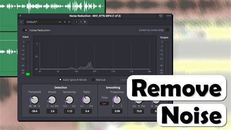 How To Use Audio Noise Reduction In Davinci Resolve Walkthrough In