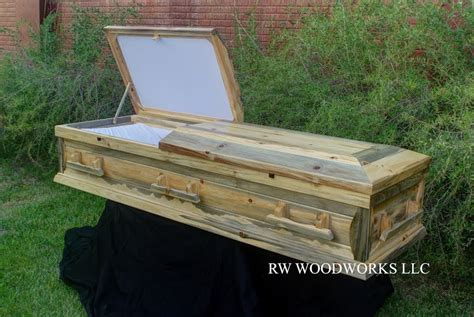 Free Shipping Wood Casket Pine Coffin Casket Rope Handles Pine Casket Custom Coffin Knotty Pine