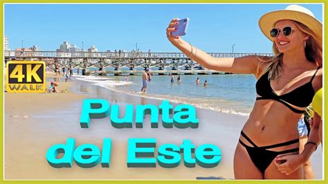 4K BIKINI WALK Beach PUNTA Del ESTE Travel Vlog Not South Beach Miami